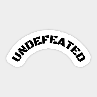 undefeated Sticker